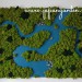 Картина из стабилизированного мха В джунглях Амазонии 110x76 см