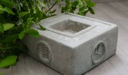 Чаша Цукубаи из бетона квадратная, 33 см